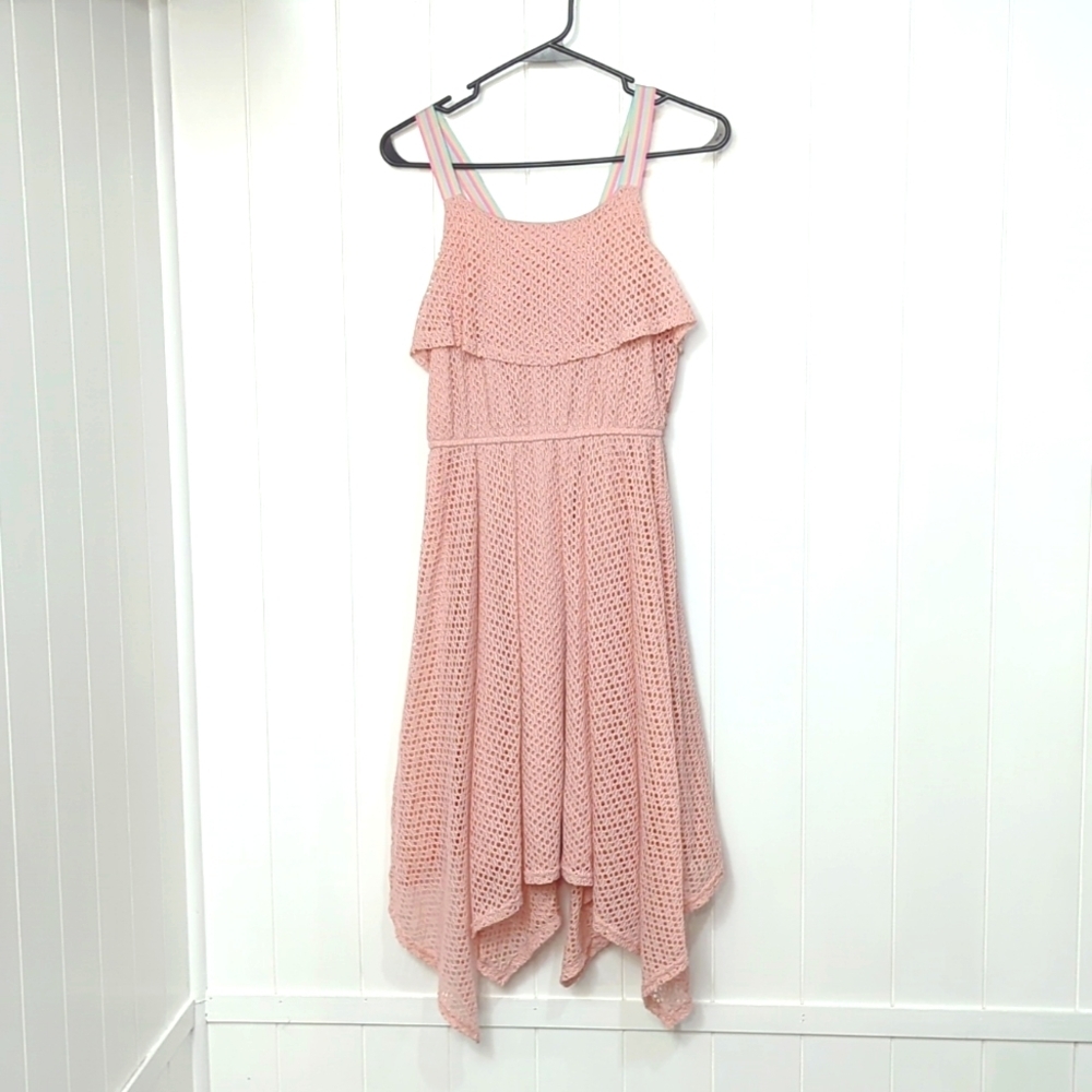 Gorgeous Lace Emily West Dress Pastel Rainbow Straps